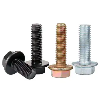 Custom 5/16 Flange Head Bolts with Durable Fasteners Plain Finish for Robust Automotive Structural Engineering Projects