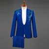 Paillettes blu