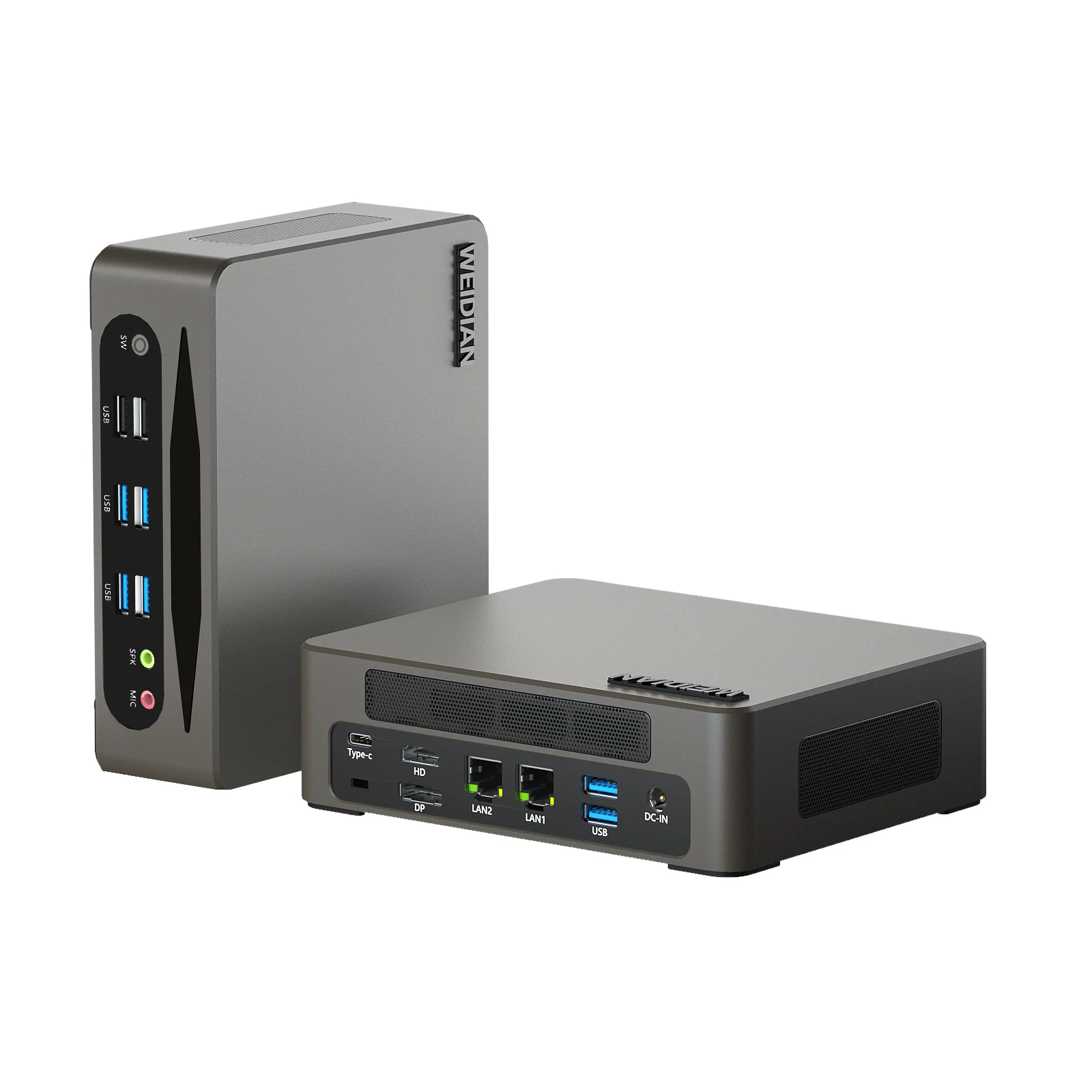 HYSTOU Office Mini PC In-tel Core I5-1340P USB 3.2 Max 64GB DDR5 RAM Type-C Thunderbolt Port 4K DP Triple Display Vesa Mount PC
