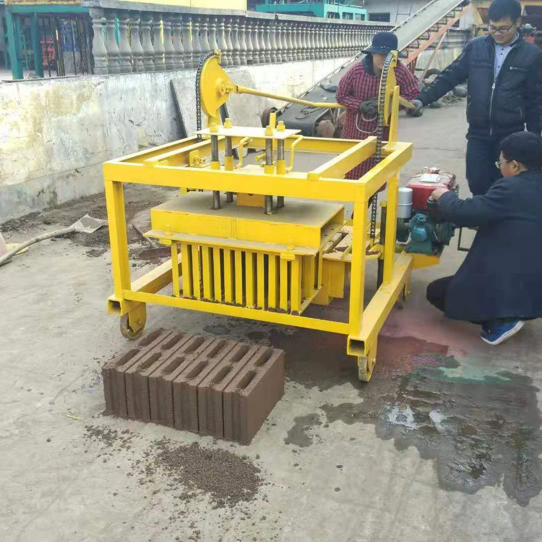 Australia Manual Small Diesel Vibrating Hollow Cement Laying Block ...