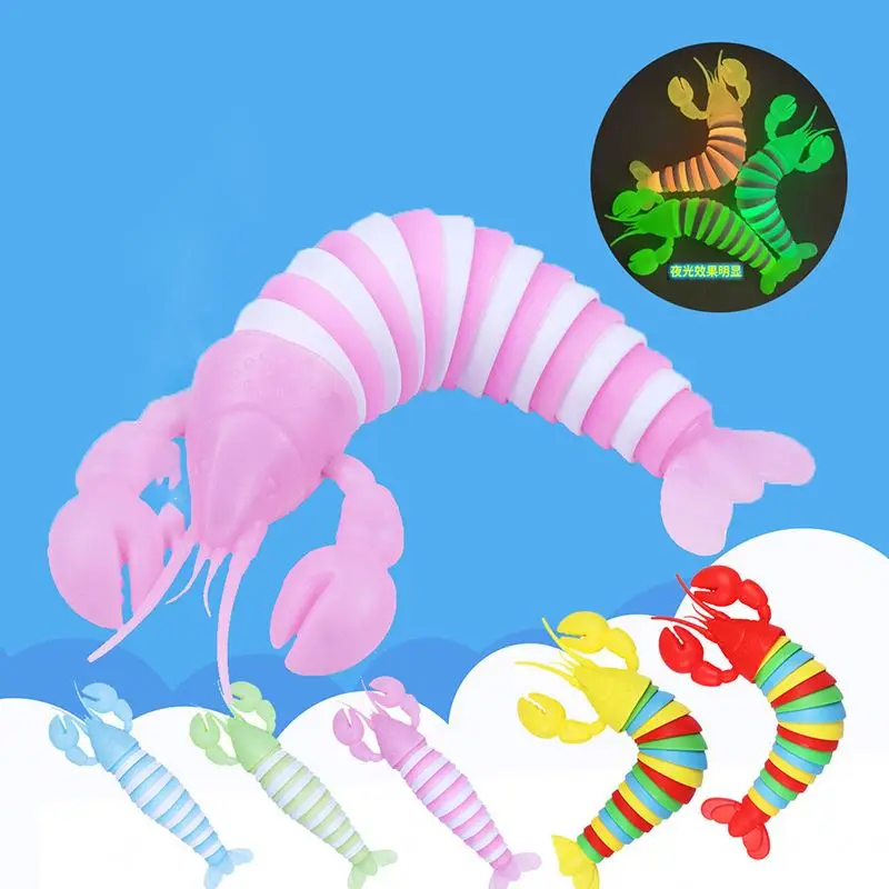 2023 светящаяся игрушка-лобстер для снятия стресса декомпрессии подарок детей и взрослых детские игрушки подарки игрушка на кончик