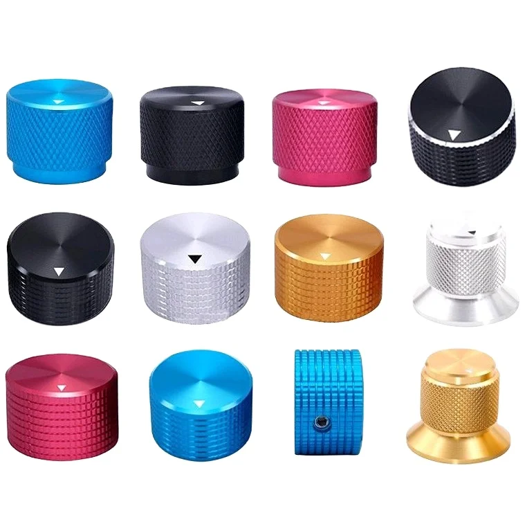 Manopole Zigrinate Uxcell 19mm Per Potenziometri - Foro 6mm, 3 Pezzi - Ricambio Per Elettronica