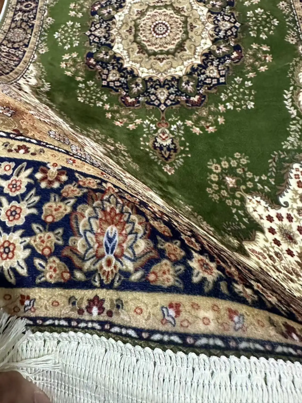Tapis de prière en jacquard polyester antidérapant pour maison_voghion.com