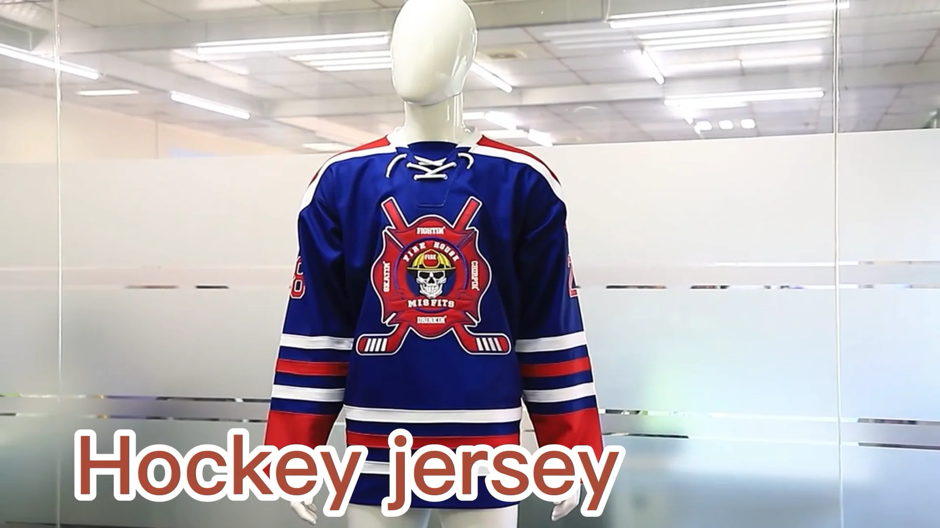 International USA Practice Lace Collar Ice Hockey Jersey Custom Made Size  7XL - China Ice Hockey Jersey and Hockey Jersey price