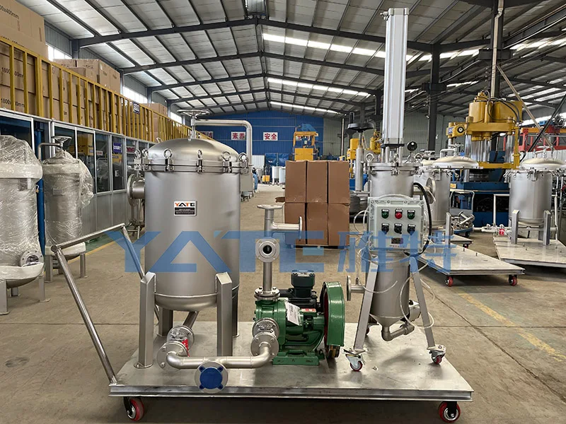 Movable Stainless Steel 304/316 Bag Filter Housing with 0.5 μm Filtration Precision and 0.6Mpa Working Pressure
