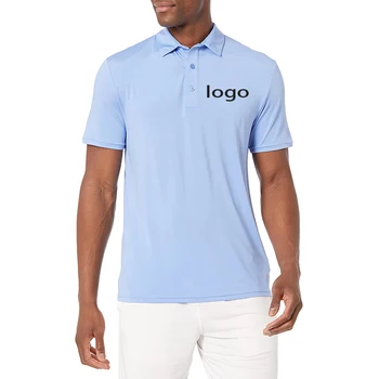 Wholesale Polo Shirts Custom Design Blank Polo Shirt Sublimation Logo Polo ShirtTurn-down Collar Golf ShirtDigital Pritining