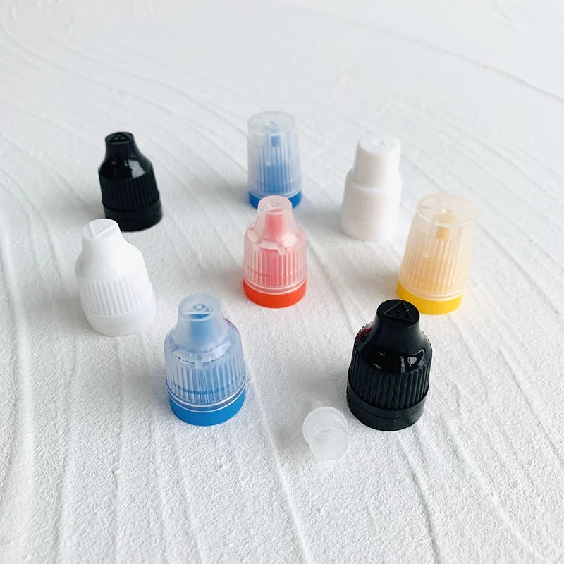 Different Types of Plastic Caps With Inner Plugs for Packaging Liquid Droplets in Plastic Bottles