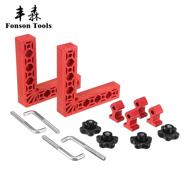 Precision Adjustable Clamping square Woodworking Machinist square Positioning Right Angle Clamping Measure