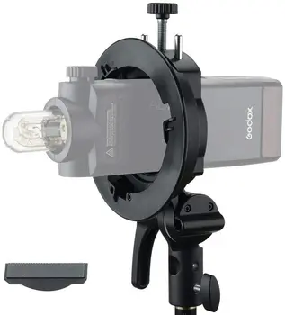 S2 Speedlite S-Type Bracket Bowens Mount Flash Holder for Godox V1 Ad200PRO Ad400PRO Ad600PRO detail image