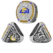 2021 NFL Championship Los Angeles RAMS Championship Ring Men's Alloy Jewelry Fashion Cheap Jewelry Manufacturers Wholesale