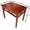 Mesa rectangular de 480*680 con patas de madera maciza.