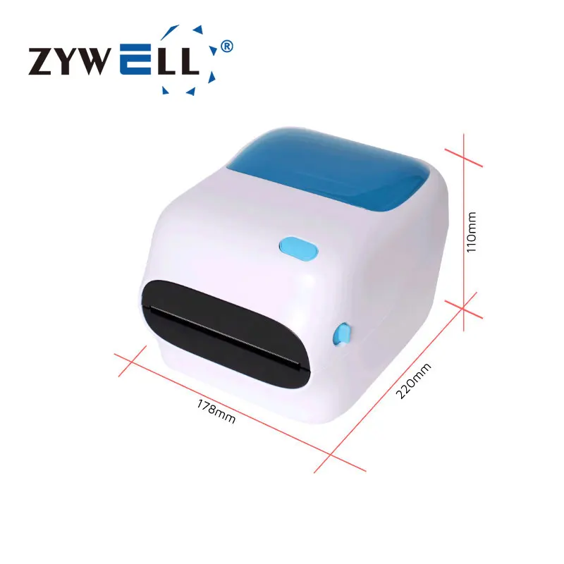 A6 Thermal Printer Waybill Address Printer Zywell ZY910 Cute 4inch Shipping Label Thermal Printer