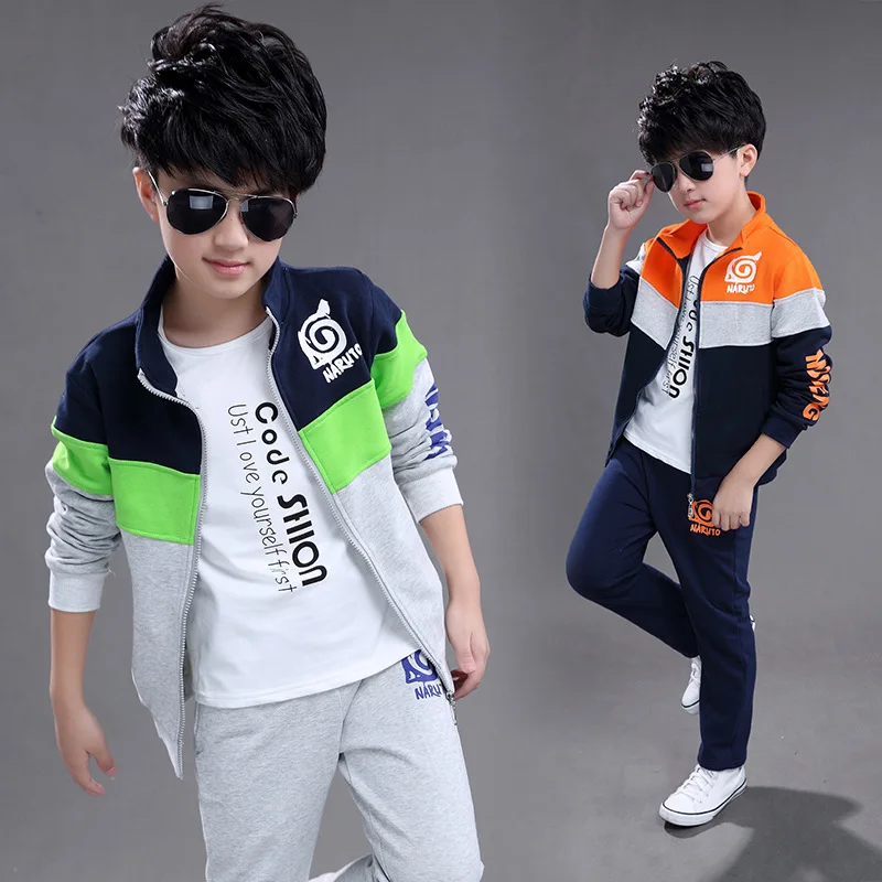 2020 Spring and Autumn Long Sleeves 3 Piece Kids Baby Boy Clothes Clothing Set