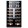 Puerta de cristal/Vitrina para vinos con estantes para colgar copas