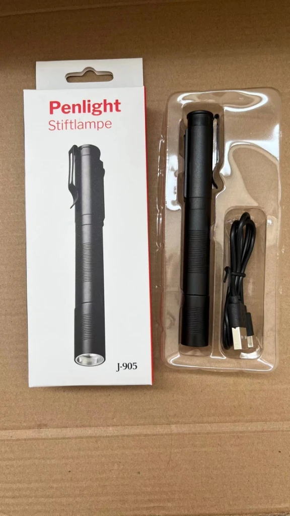 Mini Medical Flashlight For Doctor Nurse Usb Xpe Led White Light Pocket Clip Pen Light Small