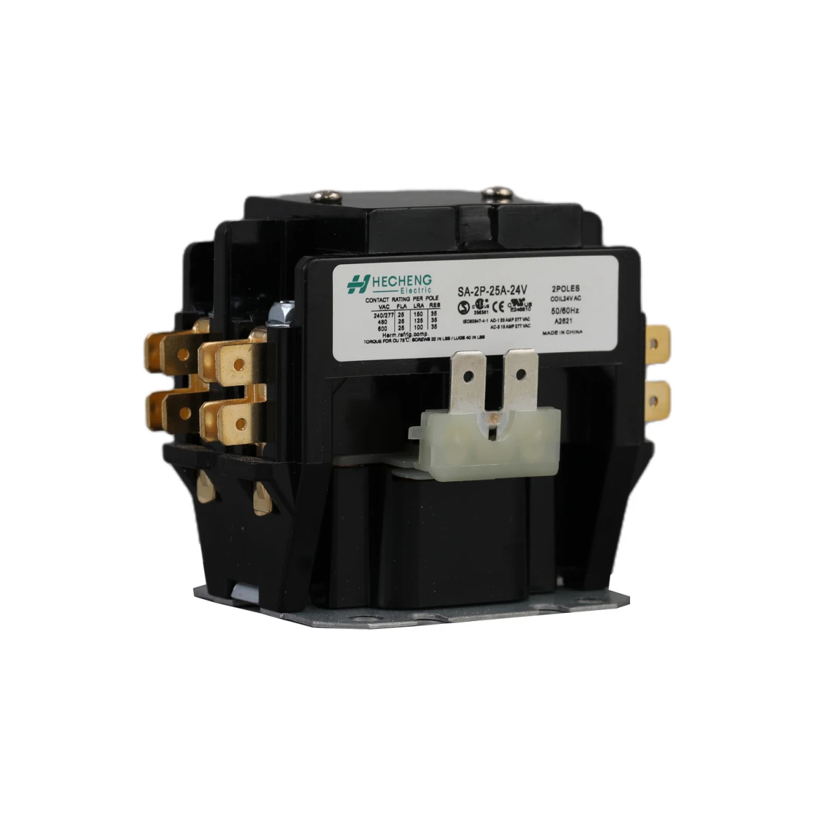 1P 1.5P 2P 3P 4P HVAC Magnetic AC Contactor 20A 25A 30A 40A 60A 90A 24V Air Conditioning Contactor