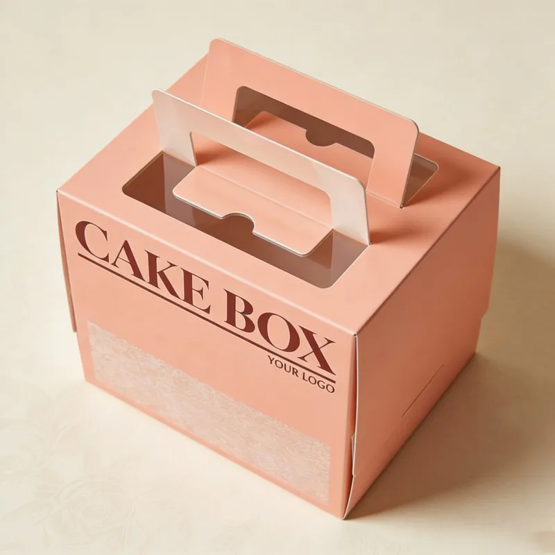 Scatole per torte da 12 pollici riciclabili, carine, in carta alimentare, contenitore per torte biodegradabile, scatola per torte con laminazione opaca