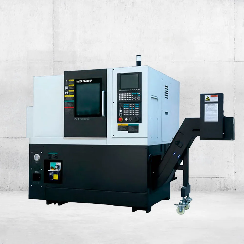 WF-NT200 Medium Duty Horizontal CNC Lathe Siemens 380V HT300 Slant Bed Design 380V Turning Machine