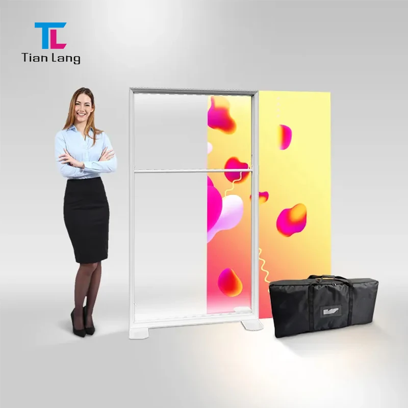 TianLang Led Lighting Box Poster Advertising Display Frame Aluminum Seg Light Box Pop Up Light Display