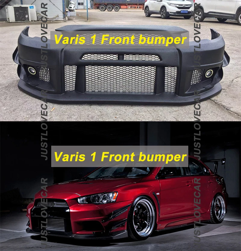 Car Body Kit For Mitsubishi Lancer Ex Evo X Front Bumper Rear Bumper Side Skirts Fender 2008