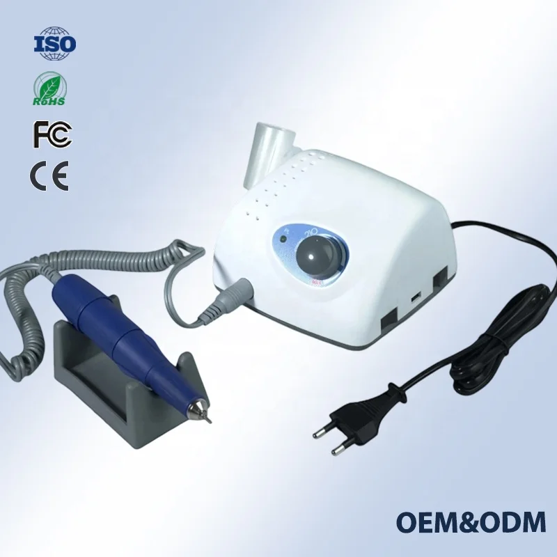 65W 35000rpm Tanpa Panas, Tanpa Getar, Kuat, 210 Cadangan Malory, Mesin Bor Kuku Isi Ulang dengan Pegangan Micronrx