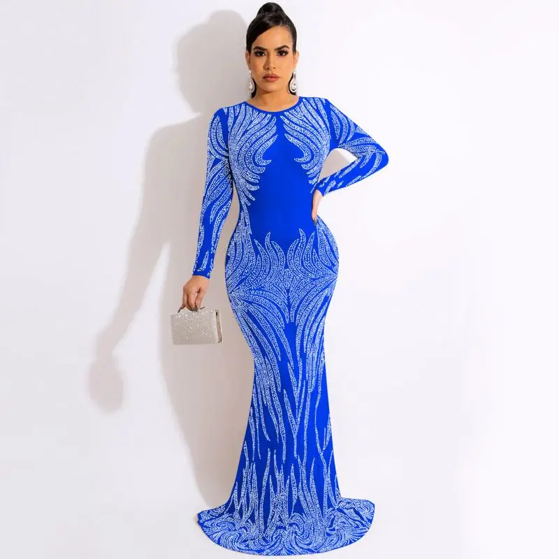 Crystal Wedding Party Bodycon Mermaid Prom Ball Gown Crystal Wedding Party Bodycon Mermaid Prom Ball Gown