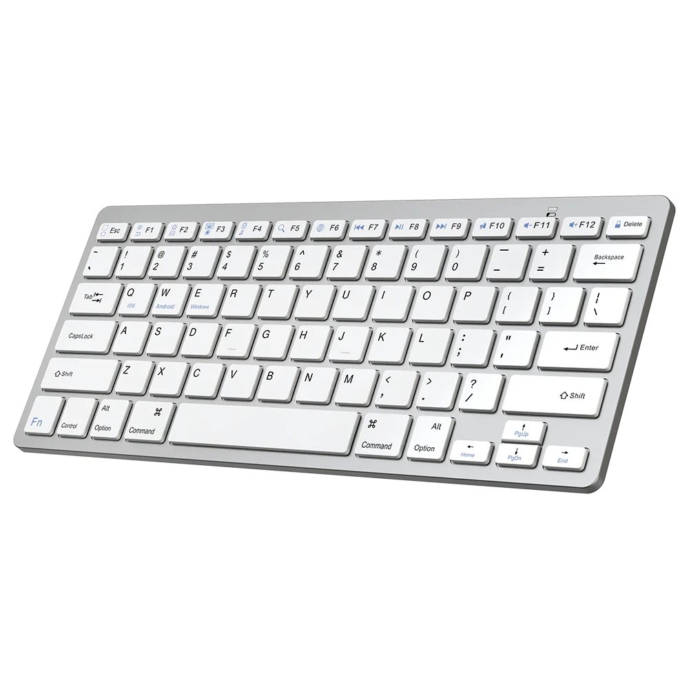 Sama High Quality Ultra Thin Mini Wireless Keyboard Portable Silver