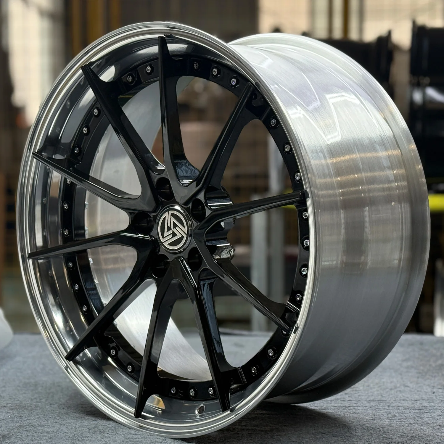 XL 2-Piece Deep Dish Concave Alloy Wheels Car Rim Custom Forged Racing Car Wheel 5x114.3 5x120 5x112 Wheels 18-23 Inch Rim - Image 1