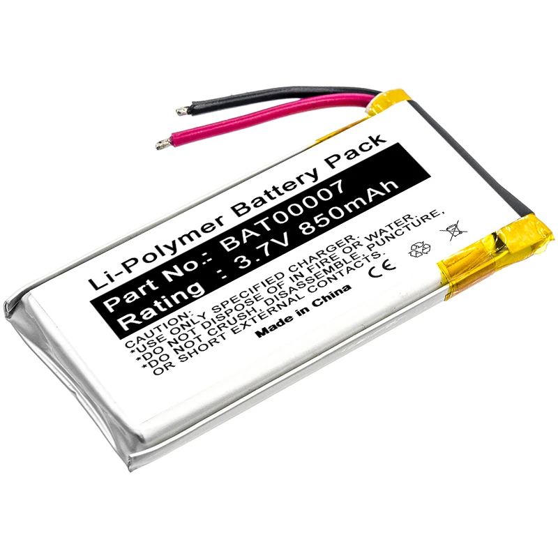 3,7V 850mAh Li-polymer Cardo Packtalk Duo trådløs hodetelefonbatteri