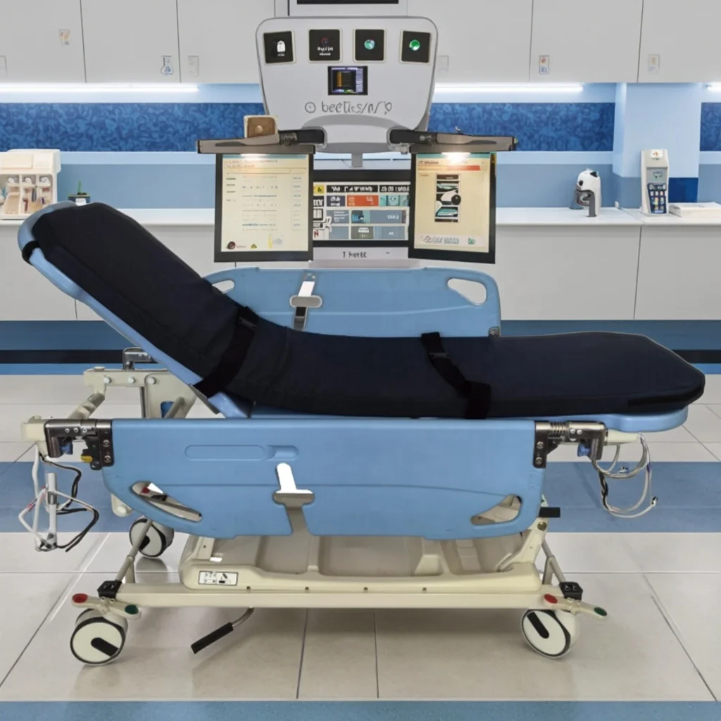 Advanced Adjustable Durable Metal Bed Convertible Horizontal Sideboard for Medical Procedures School Use 2-Year 4