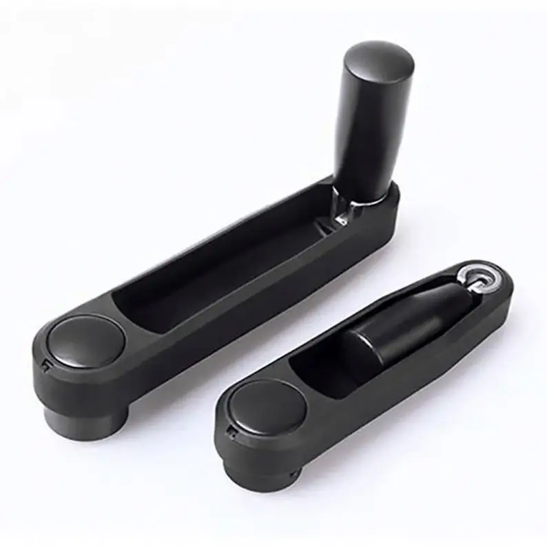 Customize for Any Machine Plastic Handle Hand Crank Control Handle Lever With Circular and Square Hole