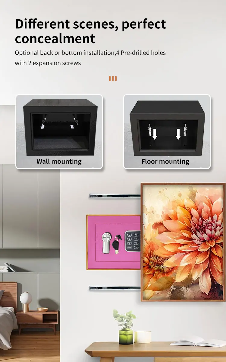 CEQSAFE High Quality Mini Safe Box Portable Small Money Safes 17E Safe Box factory