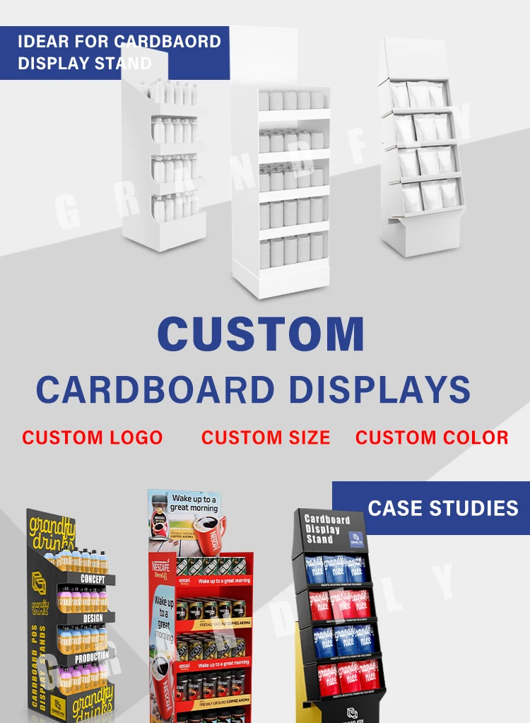 Custom Shape Store Display - Eco-Friendly Cardboard Racks