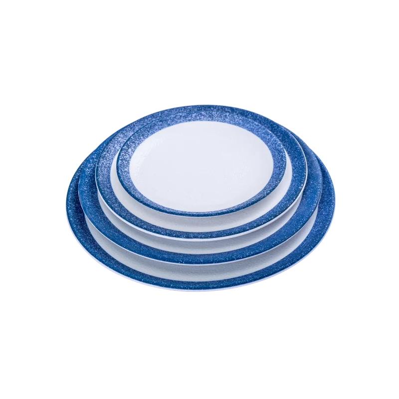 11 Inch Rectangle Flat Sushi Ceramics Board - Japanese Style
