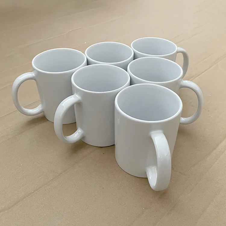 Custom Design 11oz Blank White Ceramic Mugs White Plain Ceramic Coffee Mug|  Alibaba.com