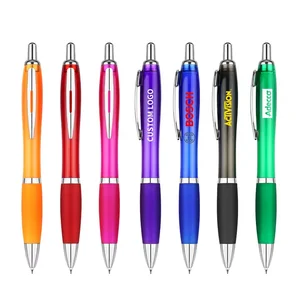 High Quality 1.0mm Multi-Color Plastic Ballpoint Pen OEM Available Customizable Logo Bestseller for School and Office