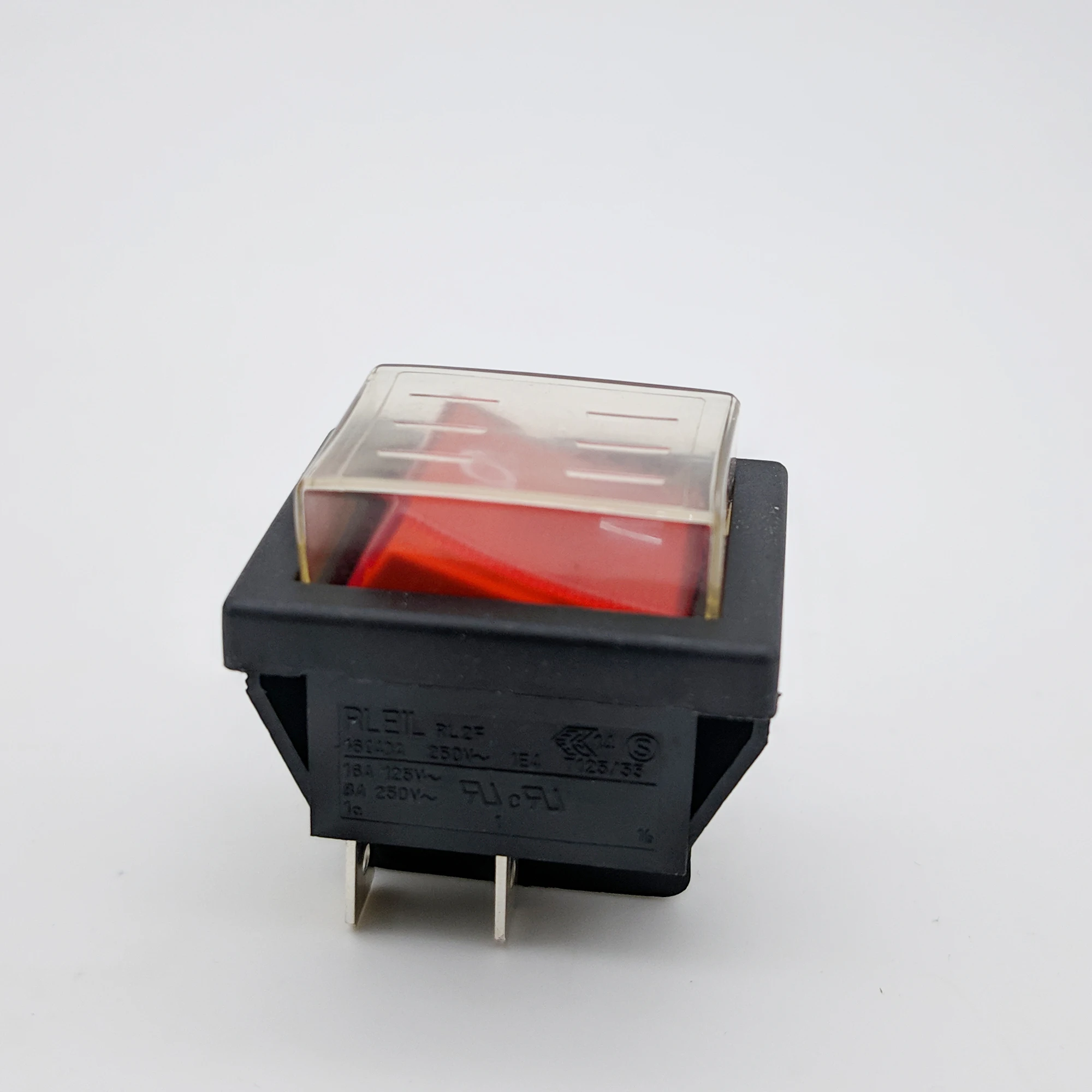 
 4PIN ON OFF Rocker Switch Double Pole Single Throw Red Illumination Rocker Switches  