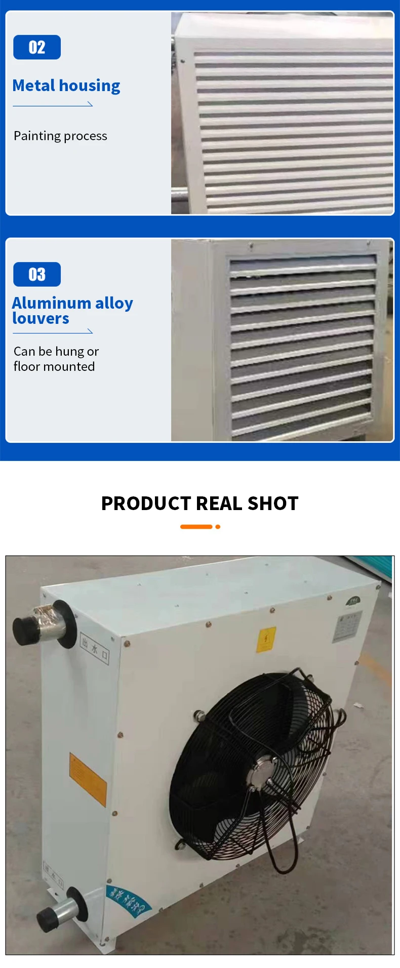 Greenhouse Heater Exhaust Fan Heater Radiator Highpower Electric For