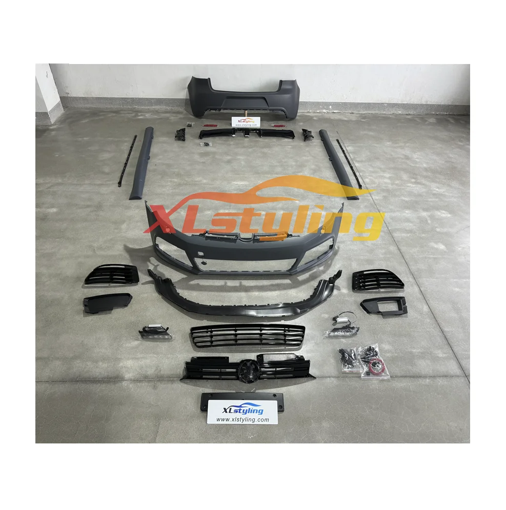 XLstyling Car Conversion Upgrade Facelift Front Rear Bumper Retrofit Body Kit for Golf MK6 R20 Bodykit