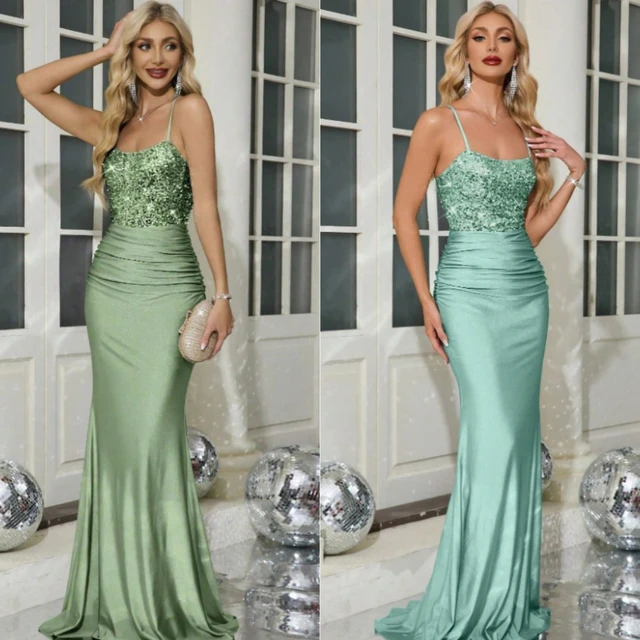 Wholesale of 2025 Women's Retro Western-style Party Gowns That Are Elegant, High-end, Asymmetrical and Fitted