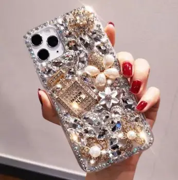 Hot Luxury Rhinestone Case for Samsung Galaxy S 21 Ultra Mobile Phone for iPhone 13 Case Sparkle Glitter Phone Case 2021 Unique