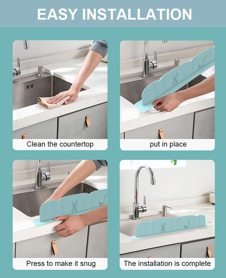 Mia Home Silicone Kitchen Sink Water Splash Guard