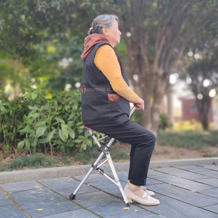 High Grade New Design Foldable Crutch Stool Multifunctional Antiskid