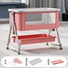 Panier de rangement pour moustiquaire et matelas en alliage d'aluminium rose