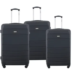 Hard Shell Stock Carry on ABS Trolley Case Suitcase Bag 20/24/28 Inch 3 Pieces Set Travel Carrier Luggage With Valise
