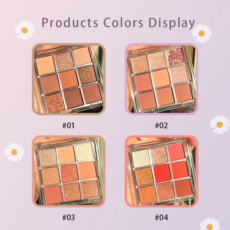 Косметика Макияж 9 Пан ярких цветов лучшие тени для век Палетка индивидуальный логотип палитра теней для век