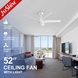 1stshine Led Ceiling Fan 5 Reversible Motor Time Setting ABS Blades Remote Control Smart Ceiling Fans Light