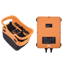 Factory Direct Supply Q5000 DC 12-24V Customized 2 km Industrial Tower Gantry Crane Hydraulic Dual Joystick Radio Remote Control