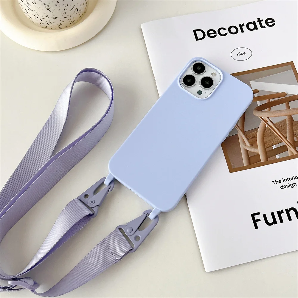 Fashionable Crossbody Phone Case With Adjustable Strap For Iphone_voghion.com