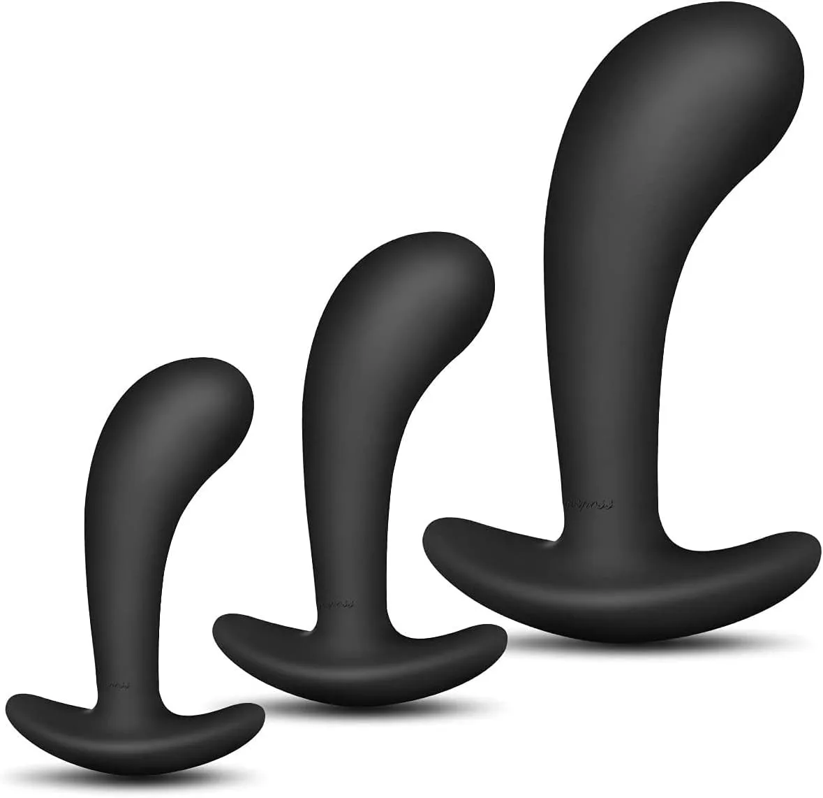 Japan Girl AV Flared Base Silicone Anal Plug Set